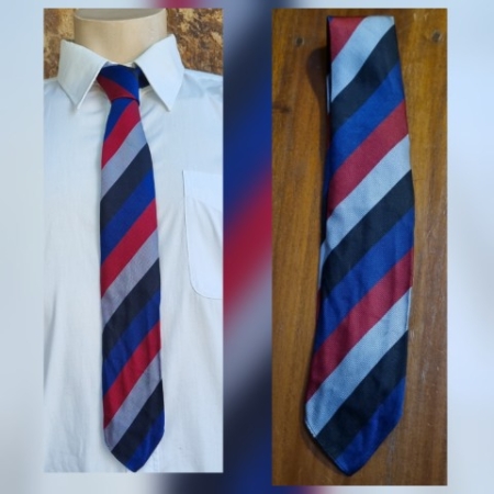 Vintage 1930's Tie, Silk, Striped, made in England for 'James Thelwell & Co. Melbourne'.
