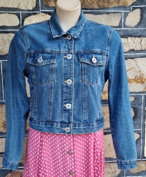 Denim Jacket, cropped, by 'Cotton On', size 12 - Image 10