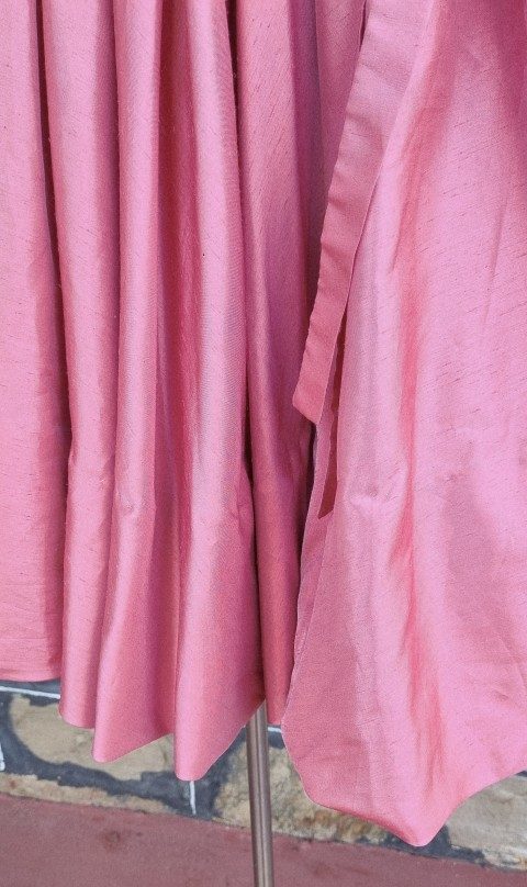 1980's Party Dress, by 'Jenelle of Melbourne', coral, polyester, size M - Image 4
