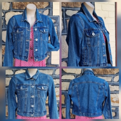 Denim Jacket, cropped, by 'Cotton On', size 12