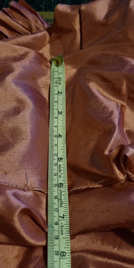 1980's Party Dress, by 'Jenelle of Melbourne', coral, polyester, size M - Image 10