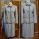 1970's Tweed, Wool Skirt Suit, brown checked, by 'Suitmaster', size 12-14