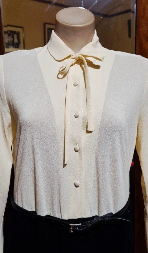 1970's Dress and Jacket, black & cream, Triacetate/polyester, by 'Stitches Plus', size 12 - Image 9