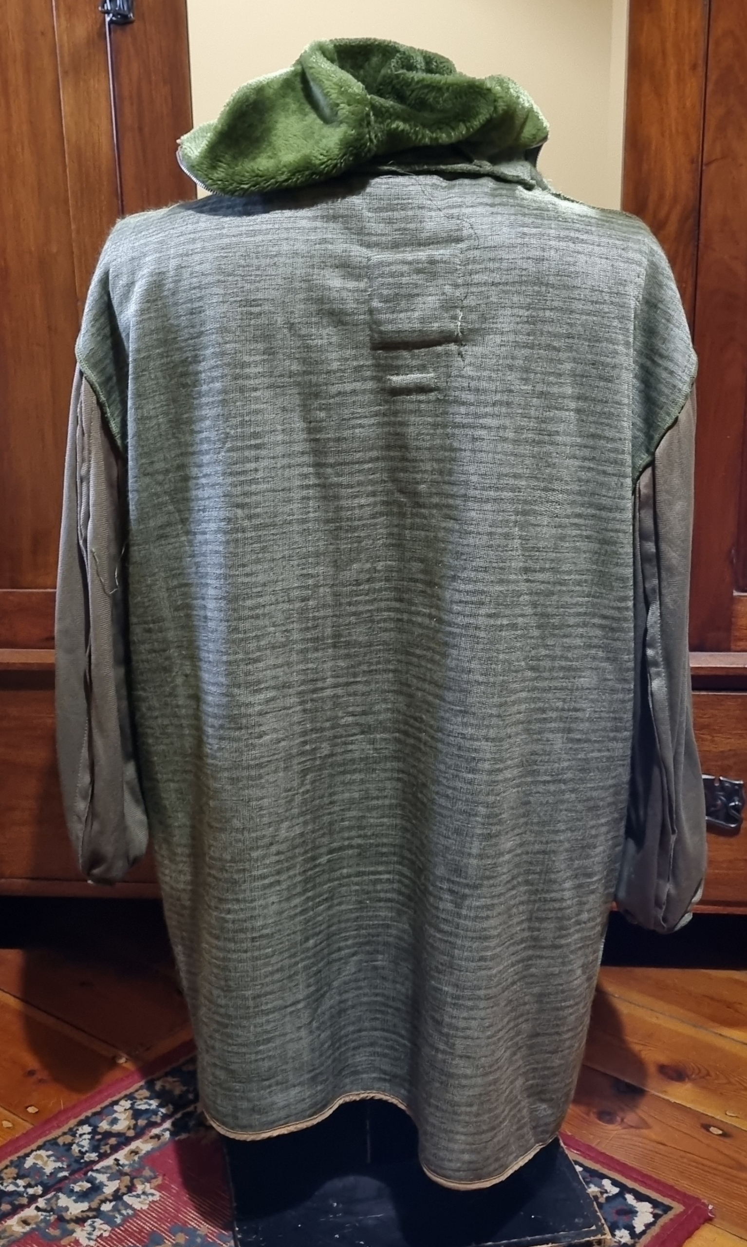 Vintage Men's Winter Rain Jacket, by 'London Fog', khaki, size 2XL - Image 15