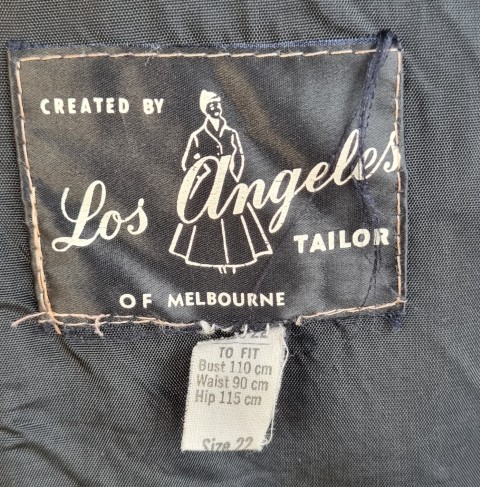 Vintage Faux Fur Jacket, Black, by 'Los Angelis Tailors Of Melbourne', size 18 - Image 13