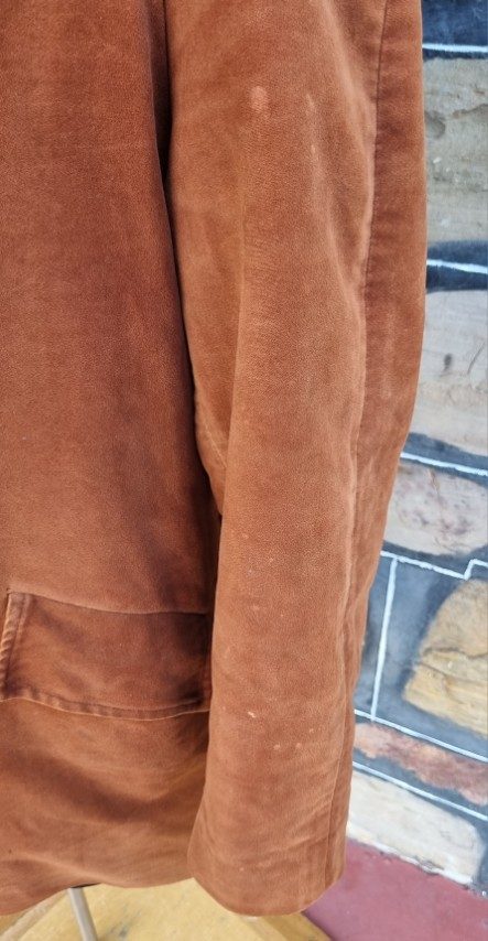 1970's Velvet Blazer, Rust, Hand Tailored, size 16 - Image 8