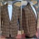 Wool Checked Blazer, Olive/blue/cream, by 'Tony Tailoring & Co. SA' size L