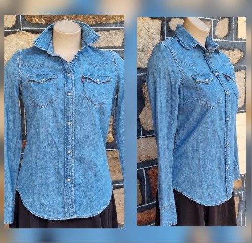 Ladies Denim Shirt, slim fit, by 'Levi Strauss', size 10