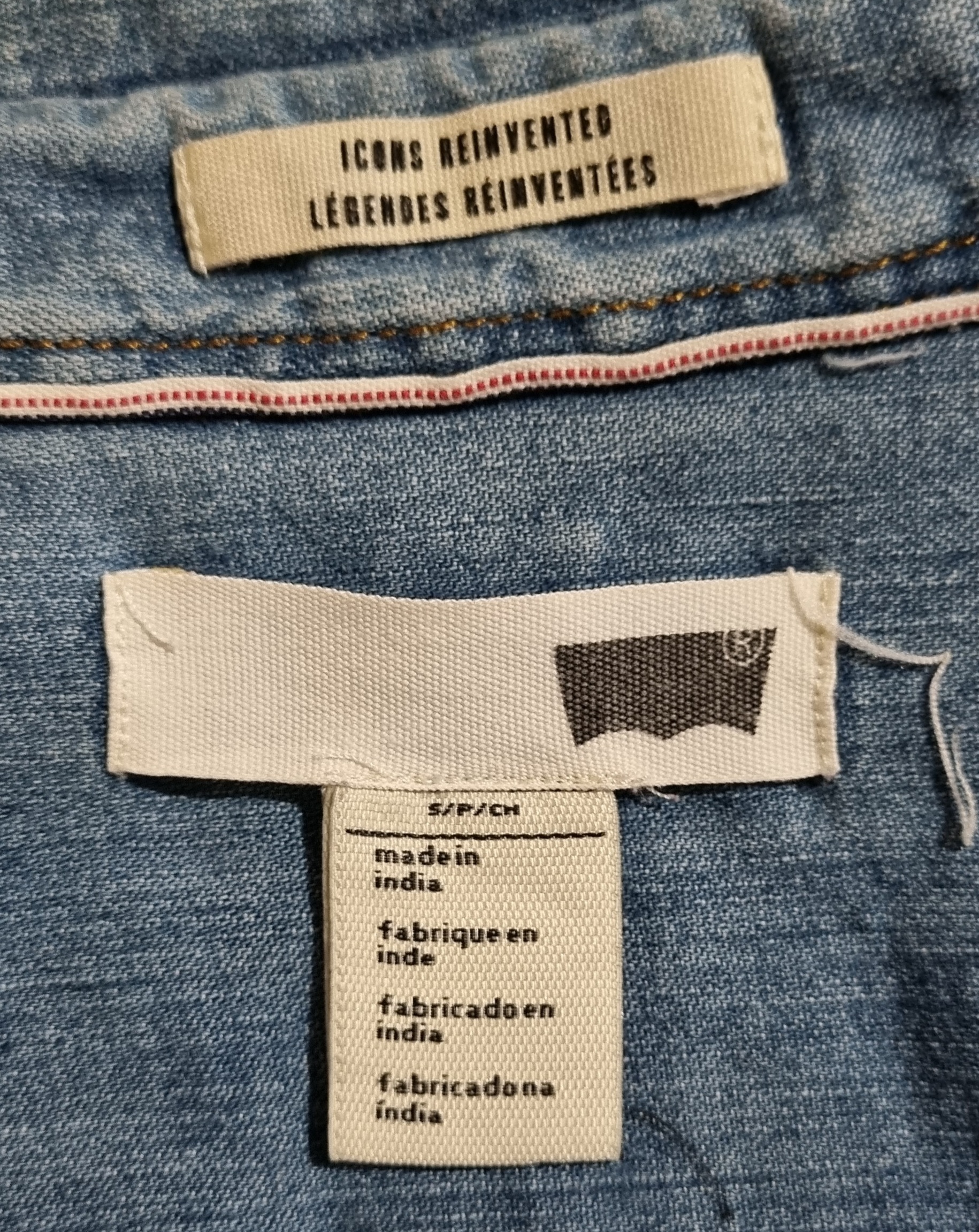 Ladies Denim Shirt, slim fit, by 'Levi Strauss', size 10 - Image 6