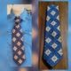 Vintage Tie, 1970's, Navy/orange print, by 'Rodney, Australia', polyester.
