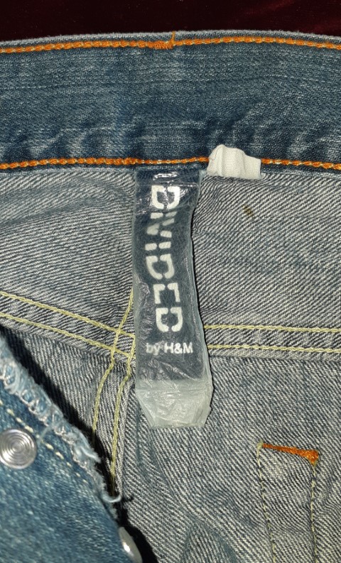 Bootleg Jean, denim, by 'Divided Denim', size M, 34". - Image 6