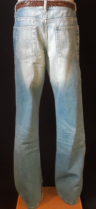 Bootleg Jean, denim, by 'Divided Denim', size M, 34". - Image 5
