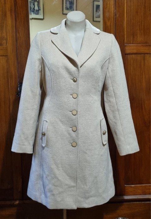 Trench Coat, Wool/polyester, by 'Review Australia', beige, size 12 - Image 2