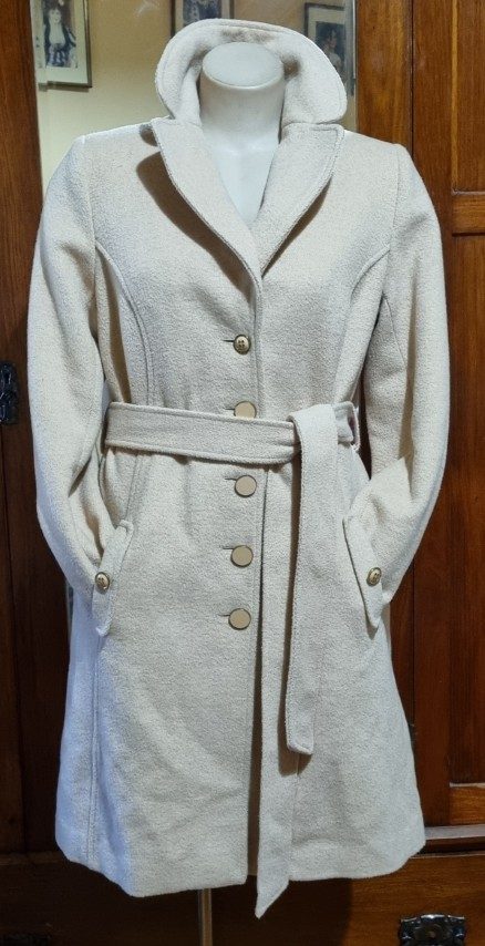 Trench Coat, Wool/polyester, by 'Review Australia', beige, size 12 - Image 7