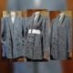 1990's Tweed Wool Jacket, black/white, by 'Justina Australia', size XL