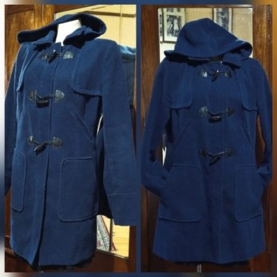 Duffle Coat, Navy, Corduroy, by 'Target', size 16