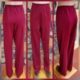 1970's Slacks, rust, polyester, elastic waist, by 'Zora', size 18
