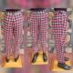 1980's Tartan Pants, cotton, pink, by 'Revival', size 10