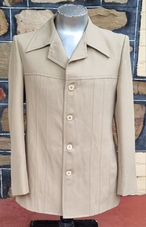 Safari Jacket, Pale Green, polyester, by 'International Style', size M - Image 2