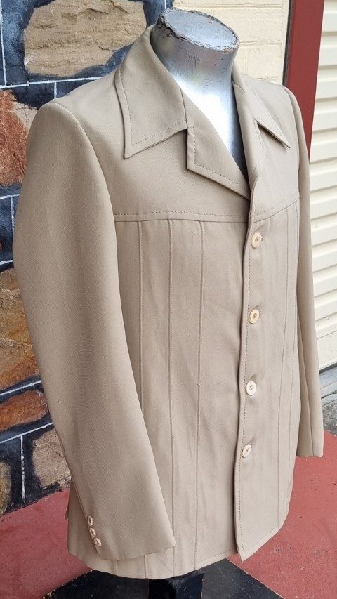 Safari Jacket, Pale Green, polyester, by 'International Style', size M - Image 3