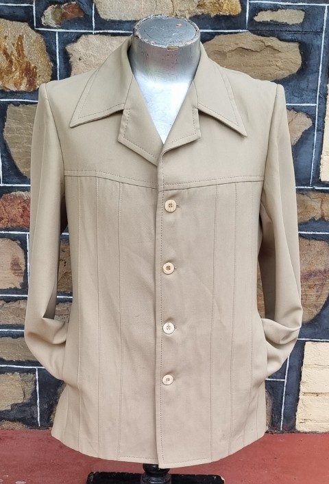 Safari Jacket, Pale Green, polyester, by 'International Style', size M - Image 5