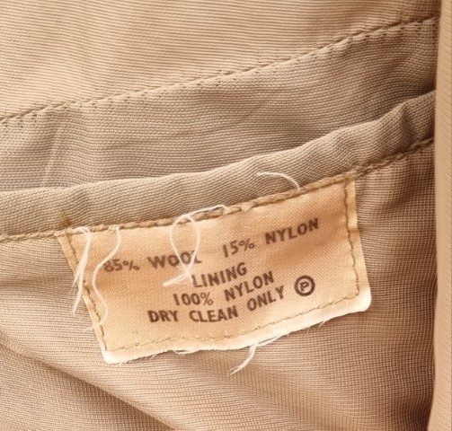 1970's Men's Blazer, Wool, Beige, size M - Image 7