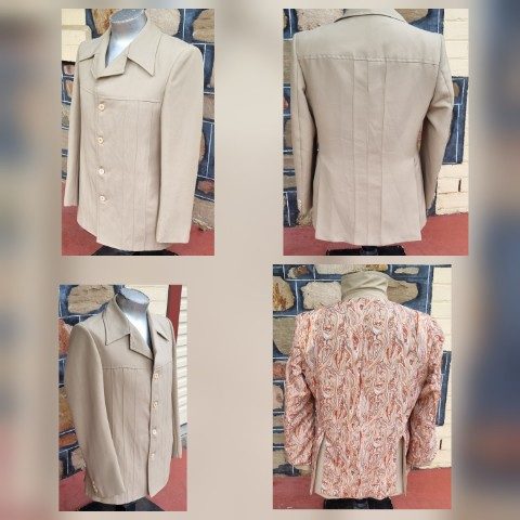 Safari Jacket, Pale Green, polyester, by 'International Style', size M