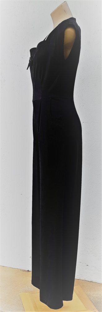 1930's Inspired Jumpsuit, 'Lyla', by 'Voodoo Vixen', polyester, black, size S, 'NEW - Image 5