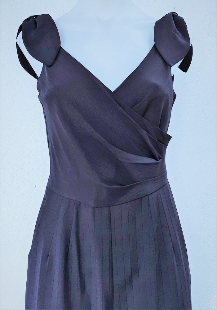 1930's Inspired Jumpsuit, 'Lyla', by 'Voodoo Vixen', polyester, black, size S, 'NEW - Image 3