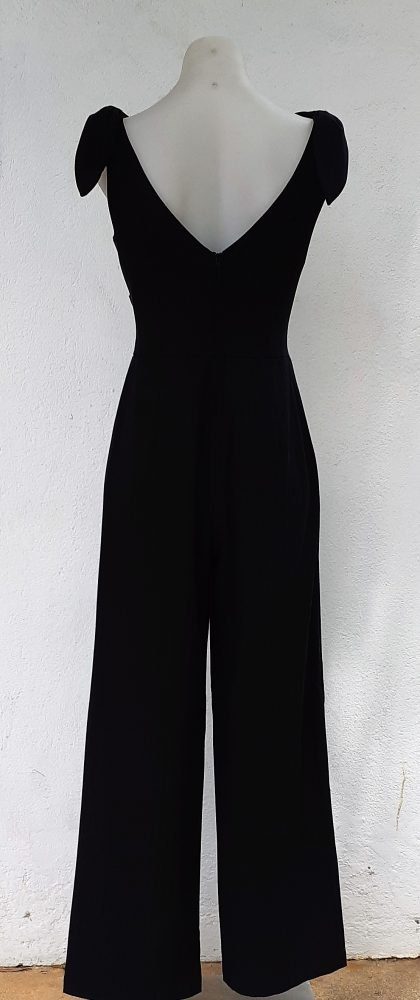 1930's Inspired Jumpsuit, 'Lyla', by 'Voodoo Vixen', polyester, black, size S, 'NEW - Image 4