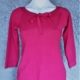 Vintage inspired Knitted top, by 'Banned Apparel', bordeaux, Size S
