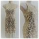 1920's Gatsby Inspired, evening dress, gold sequins, by 'Vijiv' size XS